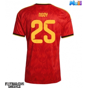 Belgie Nathan Ngoy #25 Domácí Dres MS 2026 Krátký Rukáv Belgie Nathan Ngoy #25 Domácí Dres MS 2026 Krátký Rukáv
